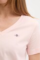 Gant t-shirt bawełniany 4200750 różowy