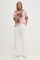 Бавовняна футболка Gant 4200750 рожевий AW25