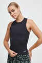 Top za trening Casall Defined Rib bez uzorka crna 23133
