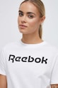 Одежда Хлопковая футболка Reebok 100073077 белый