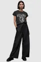 μαύρο Βαμβακερό μπλουζάκι AllSaints TRINITY ANNA TEE