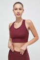 Reebok top treningowy Lux Perform z elastanem bordowy 100035420