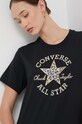 Converse tricou din bumbac negru 10026101.A02