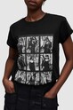 Ρούχα Βαμβακερό τοπ AllSaints LULI ANNA WG003Z μαύρο