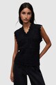 Μπλουζάκι AllSaints VANESSA κανονικό μαύρο WK036Z