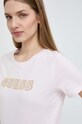 Бавовняна футболка Guess рожевий W4RI30.I3Z14
