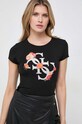 Tričko Guess FLOWER W4RI08.KA0Q1 černá SS24