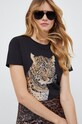 Guess t-shirt LEOPARD czarny W4RI12.K9SN1