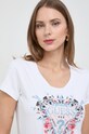 Guess t-shirt FLOWERS biały W4RI38.J1314
