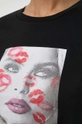 Guess t-shirt bawełniany LIPSTICK KISSES Damski