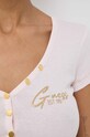 Guess t-shirt HENLEY OLYMPIA różowy W4RP47.K1814