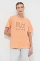 pomarańczowy P.E Nation t-shirt bawełniany