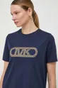 granatowy MICHAEL Michael Kors t-shirt bawełniany