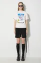 Βαμβακερό μπλουζάκι Heron Preston Censored Heron Ss Tee ροζ
