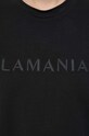 La Mania t-shirt bawełniany MELANIE czarny