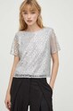 Bluza Bruuns Bazaar BBW3630 srebrna AW23