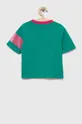 Guess t-shirt bawełniany dziecięcy zielony
