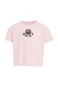 Tommy Hilfiger t-shirt bawełniany dziecięcy KG0KG07437.128.176.9BYX różowy AW23
