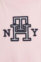 Tommy Hilfiger t-shirt bawełniany dziecięcy różowy KG0KG07437.128.176.9BYX