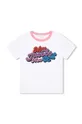 λευκό Βαμβακερό μπλουζάκι Marc Jacobs Για κορίτσια