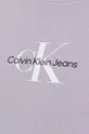 фиолетовой Детская хлопковая футболка Calvin Klein Jeans