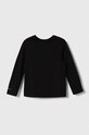 Dětské bavlněné tričko s dlouhým rukávem Calvin Klein Jeans IG0IG02135.9BYX černá AW23