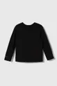 Detská bavlnená košeľa s dlhým rukávom Calvin Klein Jeans čierna