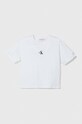 Βαμβακερό μπλουζάκι Calvin Klein Jeans βαμβάκι λευκό IG0IG02136.9BYX