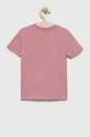 Παιδικό μπλουζάκι Calvin Klein Jeans ροζ