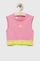 розовый Детский топ adidas JG D TANK Для девочек