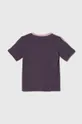 Detské bavlnené tričko adidas fialová