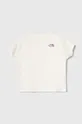 biały The North Face t-shirt bawełniany dziecięcy G VERTICAL LINE S/S TEE Dziewczęcy