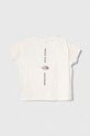 The North Face t-shirt in cotone per bambini G VERTICAL LINE S/S TEE NF0A854R bianco AW23