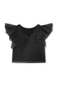 Otroška kratka majica Karl Lagerfeld črna
