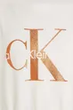 μπεζ Παιδικό βαμβακερό μπλουζάκι Calvin Klein Jeans