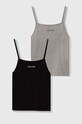 Calvin Klein Underwear top dziecięcy 2-pack z elastanem szary G80G800652.9BYX