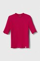 United Colors of Benetton t-shirt dziecięcy z elastanem różowy 3F1AC10E2.G.SEASONAL