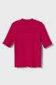 United Colors of Benetton t-shirt dziecięcy 3F1AC10E2.G.SEASONAL różowy AW23