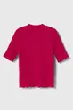 United Colors of Benetton t-shirt dziecięcy różowy
