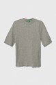 United Colors of Benetton t-shirt dziecięcy z elastanem szary 3F1AC10E2.G.SEASONAL
