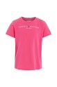 Παιδικό βαμβακερό μπλουζάκι Tommy Hilfiger KG0KG05242.74.122.9BYX ροζ AW23