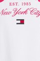 Βαμβακερό μπλουζάκι Tommy Hilfiger λευκό KG0KG07637.128.176.9BYX