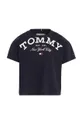 Pamučna majica Tommy Hilfiger mornarsko plava