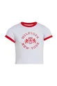 Παιδικό βαμβακερό μπλουζάκι Tommy Hilfiger λευκό