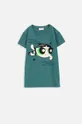 zelená Detské bavlnené tričko Coccodrillo Dievčenský