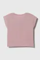 Guess t-shirt dziecięcy różowy
