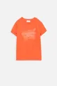 narančasta Dječja majica kratkih rukava Coccodrillo Za djevojčice