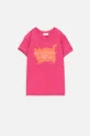 roza Otroška kratka majica Coccodrillo Dekliški
