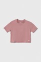Παιδικό μπλουζάκι Under Armour Motion SS με ελαστάν ροζ 1379987
