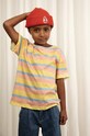 Mini Rodini tricou de bumbac pentru copii cu modele galben 2362010100